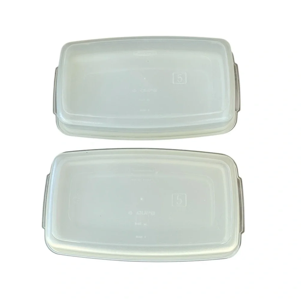 Vintage Rubbermaid Servin’ Saver Containers & Lids Round Square Rectangle